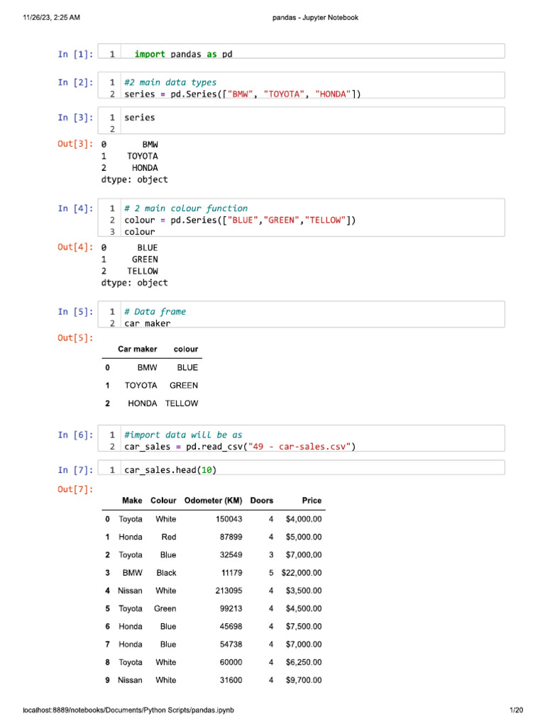 Print Numpy Array Assign Value Pandas Tutorial Gfg