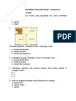 SOAL PTS Pendidikan Pancasila Kelas 1 Semester 2