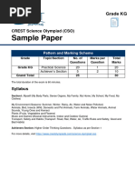 CSO Sample Paper for Class 0