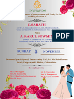 Sarath X Sowmiya Invitation 