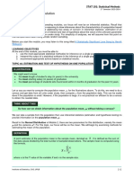 STAT 101 Module Handout 4.1