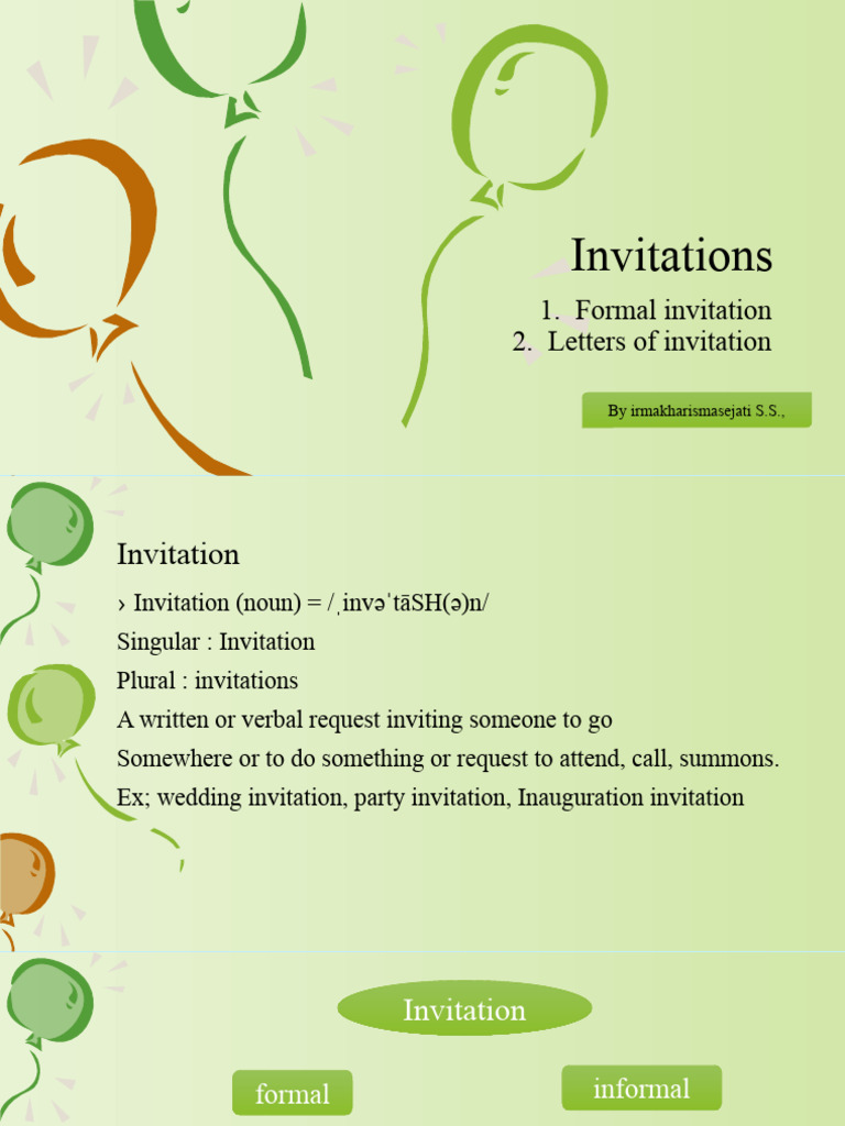 Unit 4 Invitations Semester 1 | PDF | Linguistic Morphology