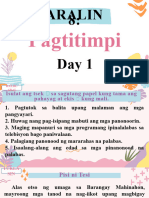 Aralin 8: Day 1: Pagtitimpi