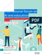 International Forum On AI and Education: Steering AI To Empower Teachers and Transform Teaching