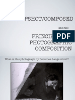 Snapshot/Composed Principles of Photographic Composition: and The