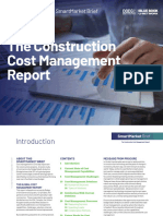 Construction Cost Management Report