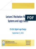 Lecture-2 Recitation DLD