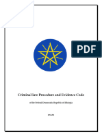 Criminal Law Procedure and Evidence Code (Draft)