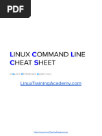 Linux Command Line Cheat Sheet