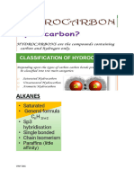 Hydrocarbons Notes