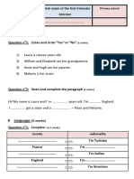 الانجليزية examens.tn