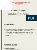 ARTHRITE Septique Rhumatisme Post Infectieux