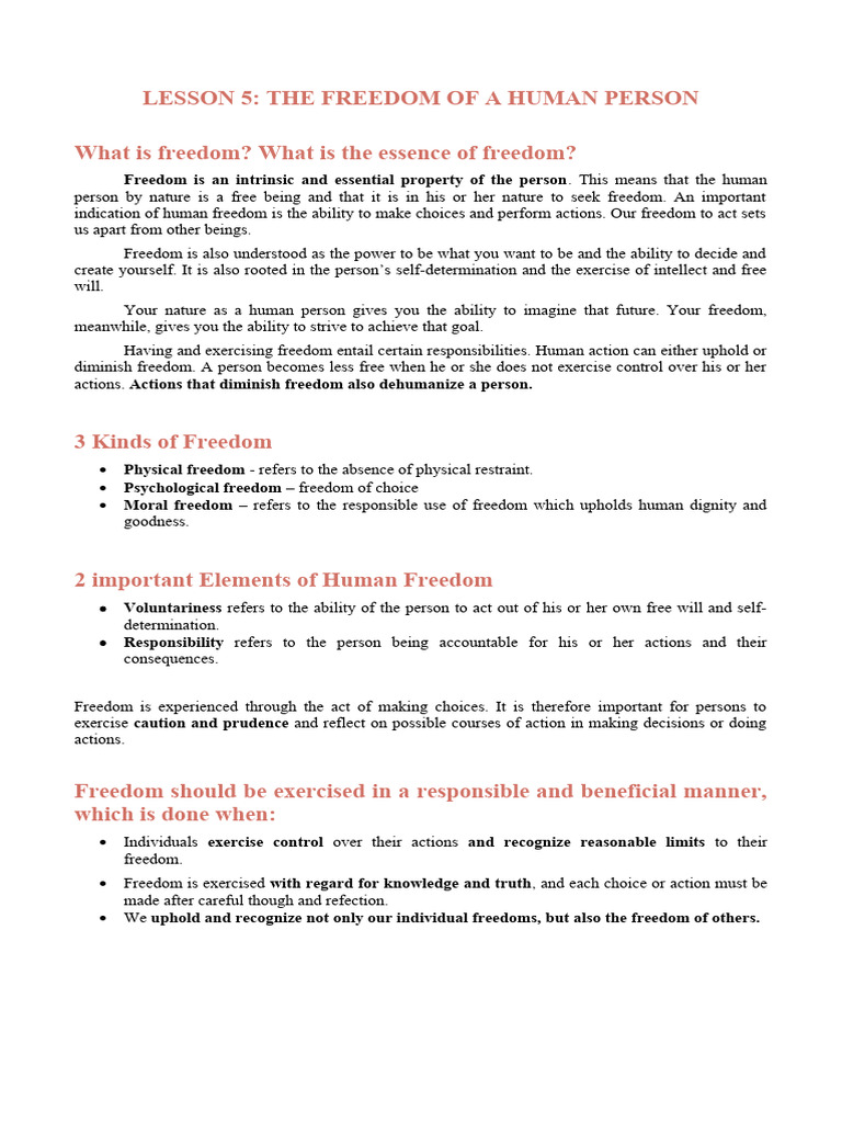 LESSON 5 Philosophy Handouts | PDF