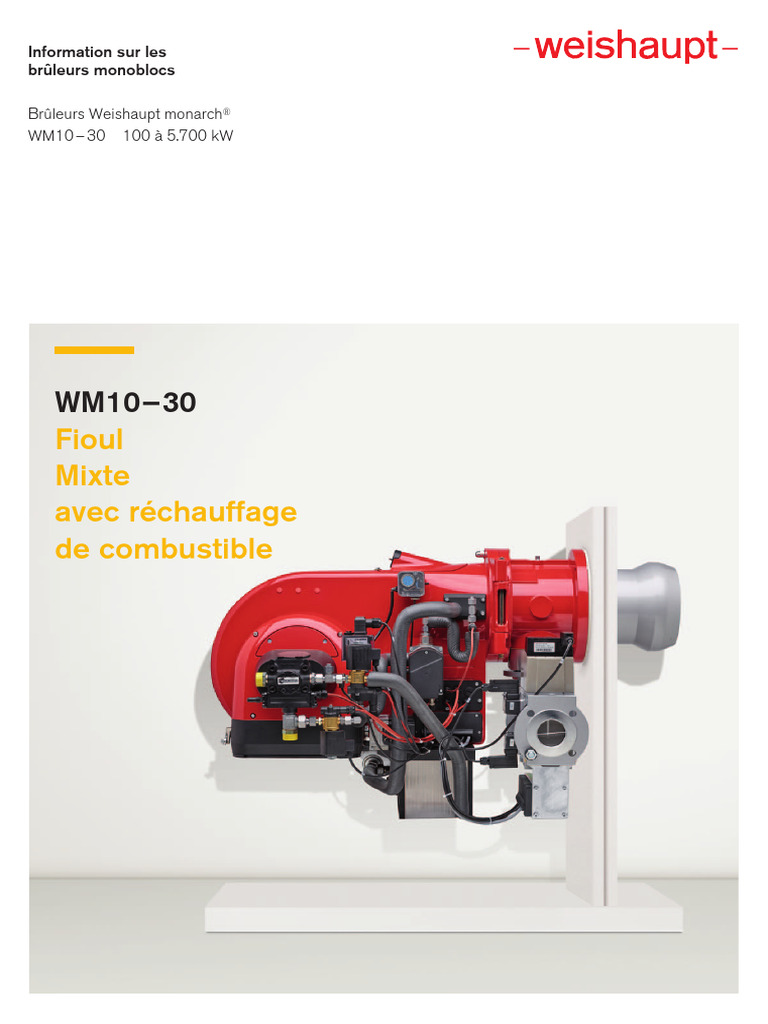 WEISHAUPT PDF Pétrole Chaudière — free download