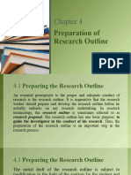 Chapter 4 Preparation of Research Outline