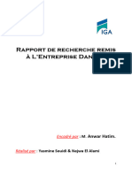 Rapport de Recherche Danone