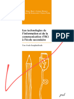 Les Technologies de L'information Et de La Communication (TIC) À L'ecole Secondaire - Une Étude Longitudinale - PDF (Sada9a Books)