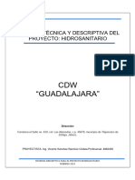 Memoria Descriptiva Hidrosanitaria Cdw-7493-Guadalajara