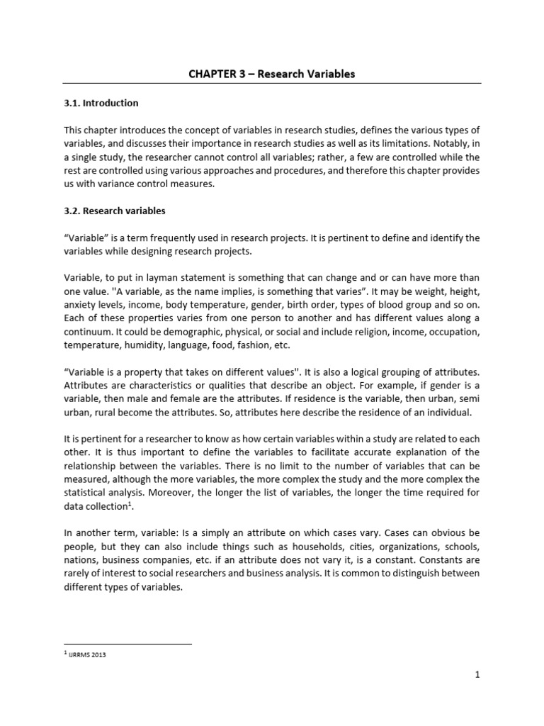Understanding Independent and Dependent Variables | PDF | Level Of ...