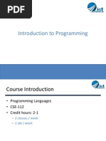 Introduction to Programming