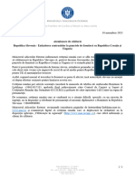 18.11.2023 - Atenţionare de Călătorie - Republica Slovenia - Extinderea Controalelor La Punctele de Frontieră Cu Republica Croația Și Ungaria