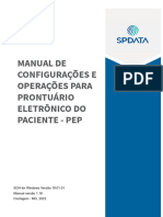 Manual de Configurações e Operações para Prontuário Eletrônico Do Paciente (PEP) - Versão SBIS