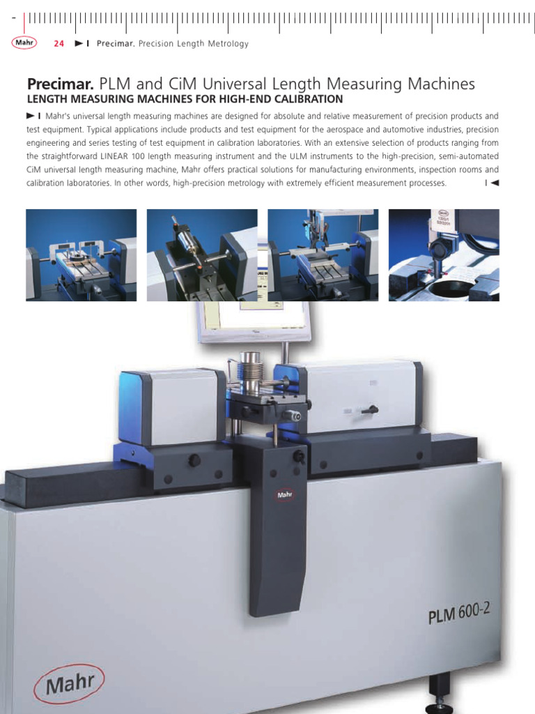 Mahr 828 CiM Precision Metrology Solutions | PDF | Calibration | Metrology