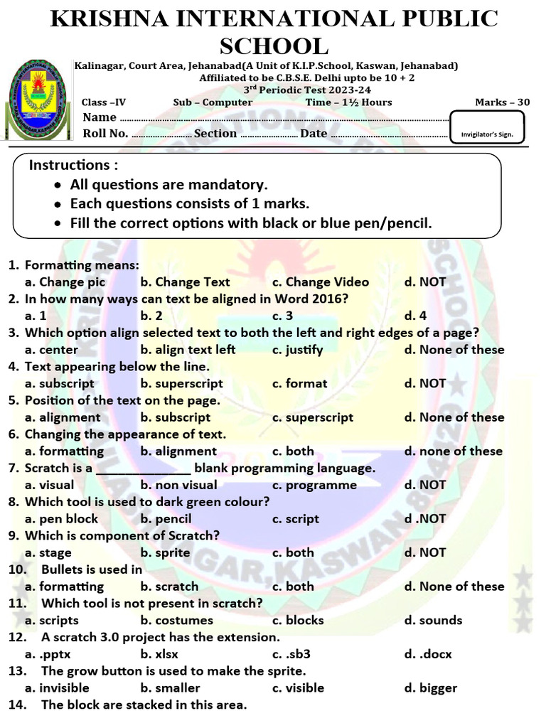 4 Computer | PDF | Scratch (Programming Language) | Computer Keyboard