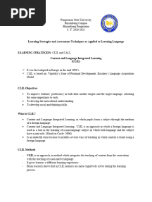 Learning Strategies and Assessment Techniques As Applied To Learning Language