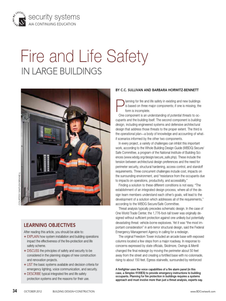 Image showcasing Life Safety in Buildings | PDF | Radio Frequency Identification | Safety