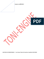 Toni Engine Compiled Physics Questions 2