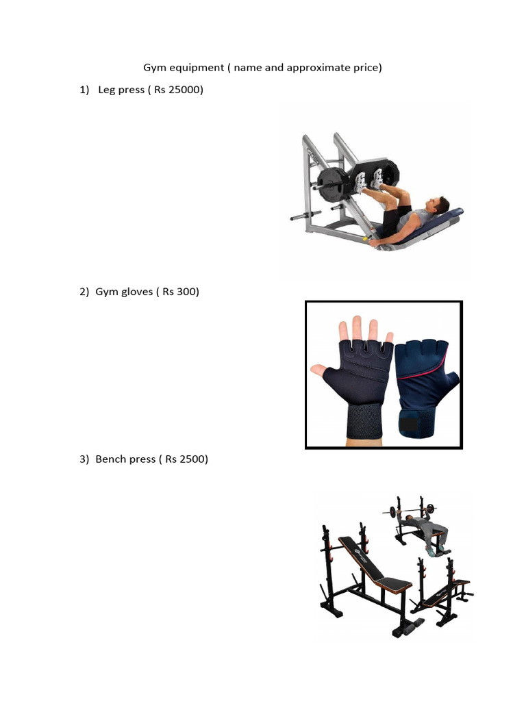 Gym Equipment PDF