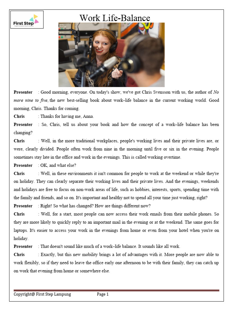 Work Life Balance | PDF