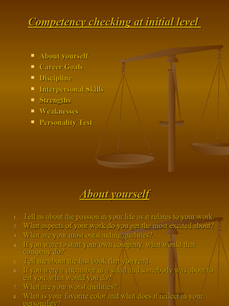 Competency Check | PDF | Disciplines | Behavioural Sciences