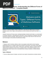 Types of Malware PDF