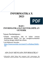 Informatika X