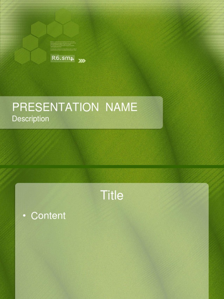 Presentation Name: Description | PDF