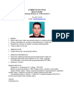 Curriculum Vitae Dejan Pašić