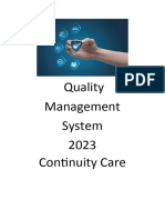 Quality Management System Continuity Care 24042023