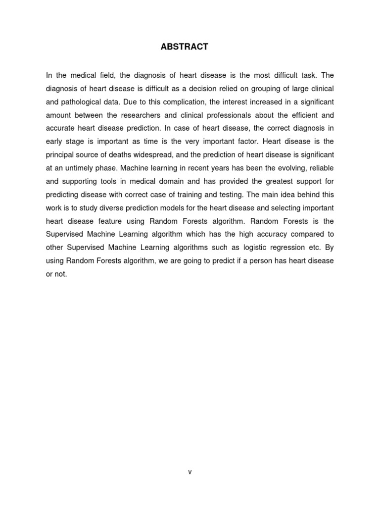 Sat 95 pdf heart disease prediction using machine learning