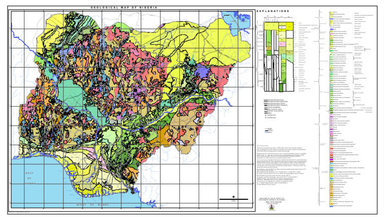 Geological Map Of Nigeria Pdf Earth Sciences Environmental Science