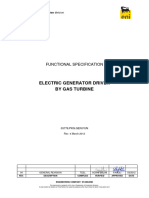 Electric Generator Driven by Gas Turbine: Functional Specification