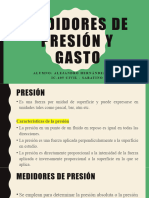 Medidores de Presión y Gasto