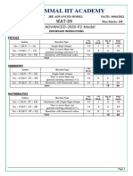 10-04-2022 - Xi Iit - Wat-26 - (2020-P2) - Q.P