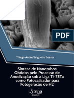 Síntese de Nanotubos Obtidos Pelo Processo de Anodização Sob A Liga Ti-75Ta Como Fotocalisador para Fotogeração de H2