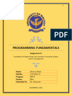 Programming Fundamentals