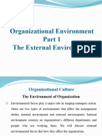 Organizational Environment Part 1