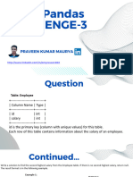 SQL & Pandas Challenge 3 Solution