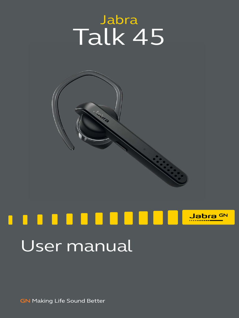 Jabra Talk 45 User Manual - EN - English - RevB | PDF | Bluetooth ...