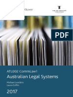 Australian Legal Systems ATL002 CommLaw1